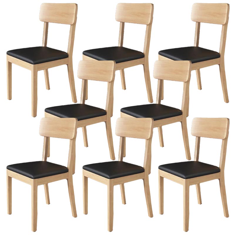 Chaise de salle à manger en bois contemporain ouvert meubles côté salle à manger en finition mate pour la maison