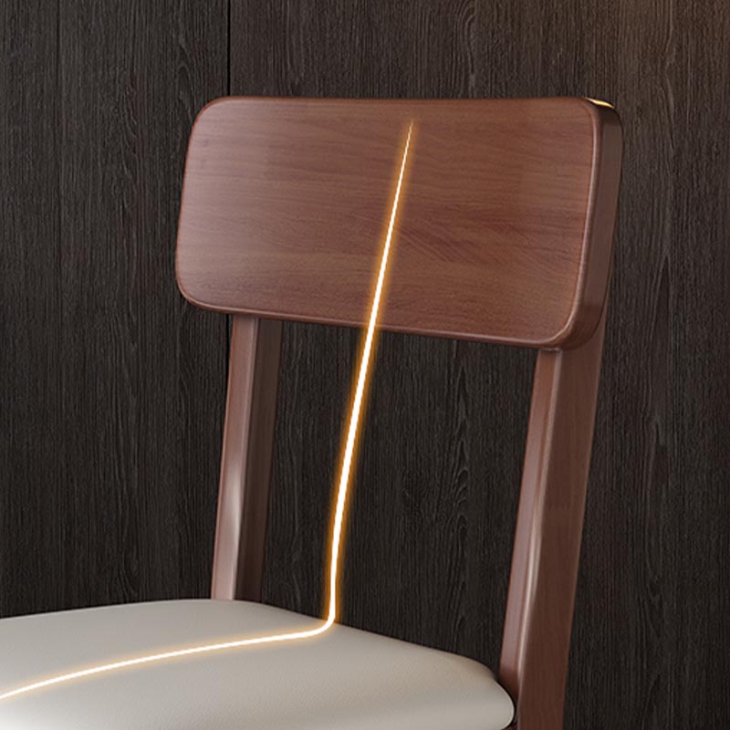 Chaise de salle à manger en bois contemporain ouvert meubles côté salle à manger en finition mate pour la maison