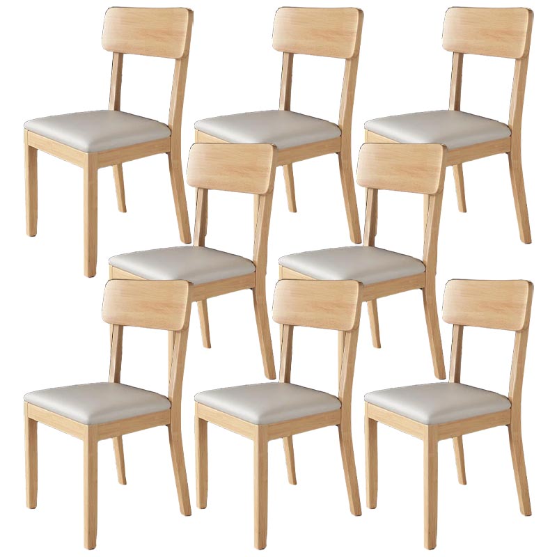 Chaise de salle à manger en bois contemporain ouvert meubles côté salle à manger en finition mate pour la maison