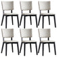 Contemporary Faux Leather Dining Chair Open Back Dining Side Furniture in Matte Finish