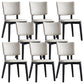 Contemporary Faux Leather Dining Chair Open Back Dining Side Furniture in Matte Finish