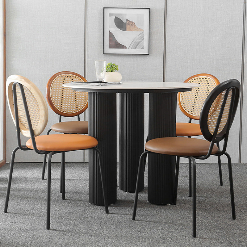 Contemporary Dining Side Chair PU Leather Stacking Side Chair Clearhalo 'Dining Chairs' 'Dining Tables & Seating' 'dining_chair' 'furn' 'furn_dining_chair' 'Furniture' 'Kitchen & Dining Furniture' 5394281