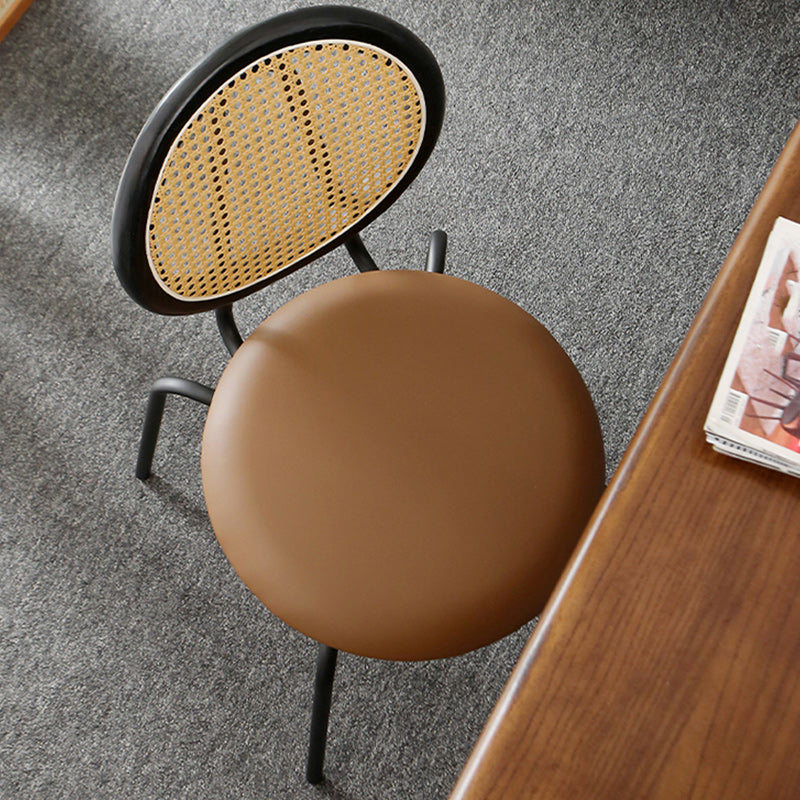 Contemporary Dining Side Chair PU Leather Stacking Side Chair Clearhalo 'Dining Chairs' 'Dining Tables & Seating' 'dining_chair' 'furn' 'furn_dining_chair' 'Furniture' 'Kitchen & Dining Furniture' 5394284