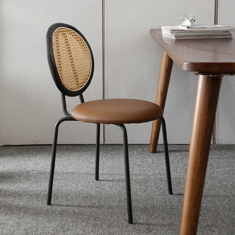 Contemporary Dining Side Chair PU Leather Stacking Side Chair Clearhalo 'Dining Chairs' 'Dining Tables & Seating' 'dining_chair' 'furn' 'furn_dining_chair' 'Furniture' 'Kitchen & Dining Furniture' 5394300