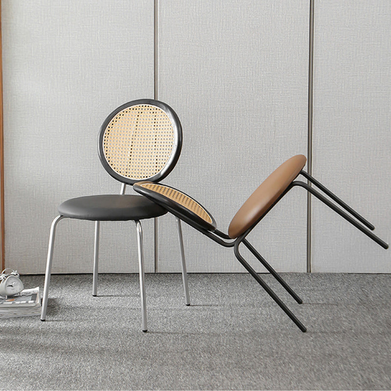 Contemporary Dining Side Chair PU Leather Stacking Side Chair Clearhalo 'Dining Chairs' 'Dining Tables & Seating' 'dining_chair' 'furn' 'furn_dining_chair' 'Furniture' 'Kitchen & Dining Furniture' 5394305
