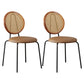 Contemporary Dining Side Chair PU Leather Stacking Side Chair Walnut Brown 2 Piece Set Clearhalo 'Dining Chairs' 'Dining Tables & Seating' 'dining_chair' 'furn' 'furn_dining_chair' 'Furniture' 'Kitchen & Dining Furniture' 5394309