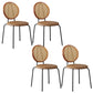 Contemporary Dining Side Chair PU Leather Stacking Side Chair Walnut Brown 4 Piece Set Clearhalo 'Dining Chairs' 'Dining Tables & Seating' 'dining_chair' 'furn' 'furn_dining_chair' 'Furniture' 'Kitchen & Dining Furniture' 5394310
