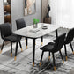 Silla de comedor Glam de piel sintética, silla Parsons con acabado mate para el hogar