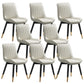 Silla de comedor Glam de piel sintética, silla Parsons con acabado mate para el hogar