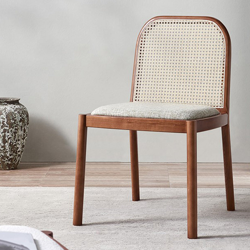 Chaise latéral en bois massif massif