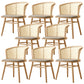 Traditional Solid Wood Side Chair Rattan Windsor Back Side Chair Wood 8 Piece Set Clearhalo 'Dining Chairs' 'Dining Tables & Seating' 'dining_chair' 'furn' 'furn_dining_chair' 'Furniture' 'Kitchen & Dining Furniture' 5394464