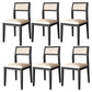Open Back Dining Side Chair Solid Wood Dining Chair for Dining Room Black Upholstered Chair(s) 6 Piece Set Clearhalo 'Dining Chairs' 'Dining Tables & Seating' 'dining_chair' 'furn' 'furn_dining_chair' 'Furniture' 'Kitchen & Dining Furniture' 5394523