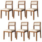 Open Back Dining Side Chair Solid Wood Dining Chair for Dining Room Walnut Upholstered Chair(s) 6 Piece Set Clearhalo 'Dining Chairs' 'Dining Tables & Seating' 'dining_chair' 'furn' 'furn_dining_chair' 'Furniture' 'Kitchen & Dining Furniture' 5394539