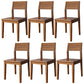 Open Back Dining Side Chair Solid Wood Dining Chair for Dining Room Walnut Non-Upholstered Chair(s) 6 Piece Set Clearhalo 'Dining Chairs' 'Dining Tables & Seating' 'dining_chair' 'furn' 'furn_dining_chair' 'Furniture' 'Kitchen & Dining Furniture' 5394543