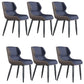 Modern Wingback Side Chair Faux Leather Upholstered Side Chair Blue 6 Piece Set Clearhalo 'Dining Chairs' 'Dining Tables & Seating' 'dining_chair' 'furn' 'furn_dining_chair' 'Furniture' 'Kitchen & Dining Furniture' 5394551