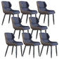 Modern Wingback Side Chair Faux Leather Upholstered Side Chair Blue 8 Piece Set Clearhalo 'Dining Chairs' 'Dining Tables & Seating' 'dining_chair' 'furn' 'furn_dining_chair' 'Furniture' 'Kitchen & Dining Furniture' 5394554