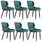 Modern Wingback Side Chair Faux Leather Upholstered Side Chair Green 6 Piece Set Clearhalo 'Dining Chairs' 'Dining Tables & Seating' 'dining_chair' 'furn' 'furn_dining_chair' 'Furniture' 'Kitchen & Dining Furniture' 5394560