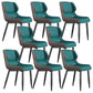 Modern Wingback Side Chair Faux Leather Upholstered Side Chair Green 8 Piece Set Clearhalo 'Dining Chairs' 'Dining Tables & Seating' 'dining_chair' 'furn' 'furn_dining_chair' 'Furniture' 'Kitchen & Dining Furniture' 5394562