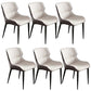 Modern Wingback Side Chair Faux Leather Upholstered Side Chair Gray-White 6 Piece Set Clearhalo 'Dining Chairs' 'Dining Tables & Seating' 'dining_chair' 'furn' 'furn_dining_chair' 'Furniture' 'Kitchen & Dining Furniture' 5394572
