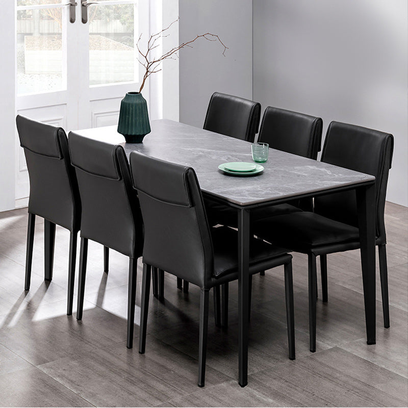 Leather Dining Side Chair Upholstered Side Chair for Kitchen Clearhalo 'Dining Chairs' 'Dining Tables & Seating' 'dining_chair' 'furn' 'furn_dining_chair' 'Furniture' 'Kitchen & Dining Furniture' 5394635