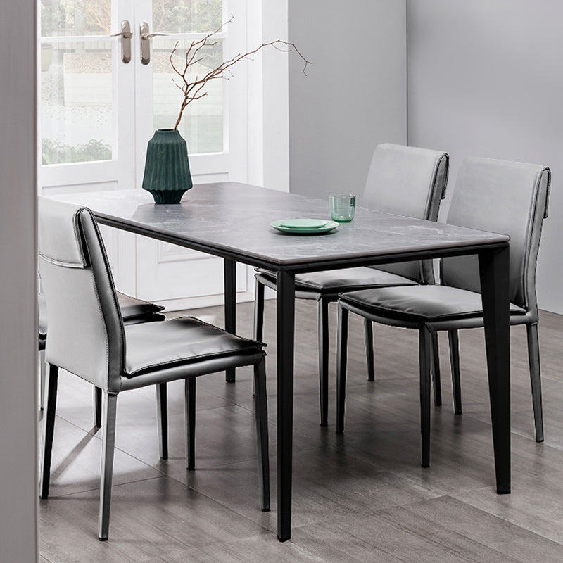 Leather Dining Side Chair Upholstered Side Chair for Kitchen Clearhalo 'Dining Chairs' 'Dining Tables & Seating' 'dining_chair' 'furn' 'furn_dining_chair' 'Furniture' 'Kitchen & Dining Furniture' 5394636