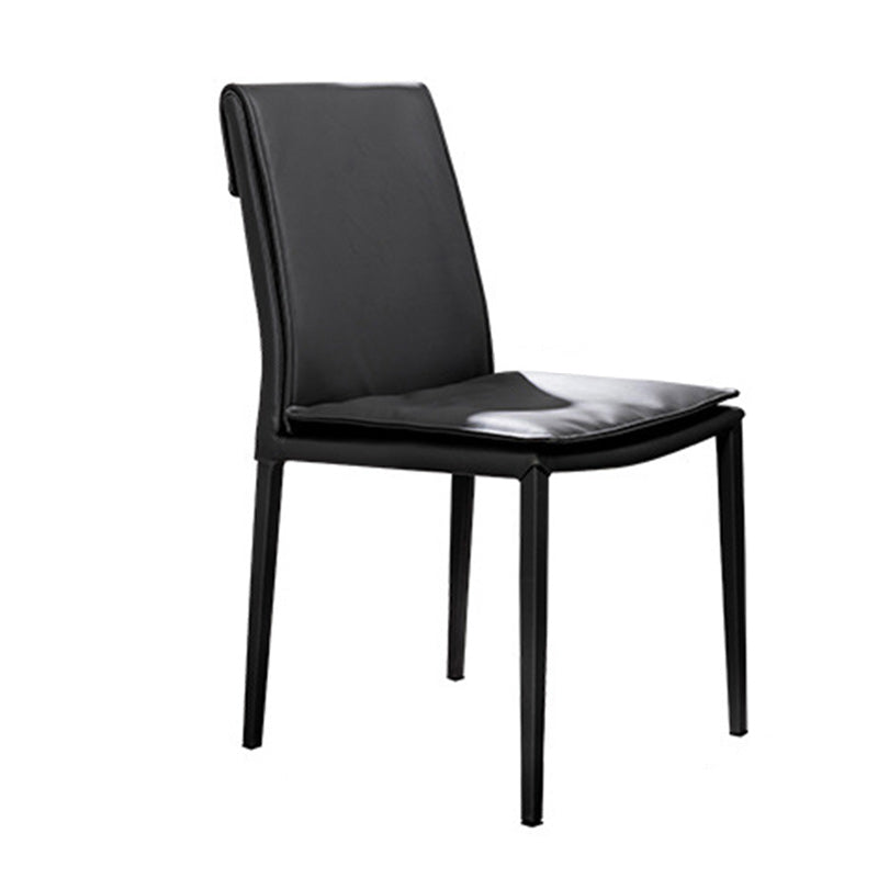 Leather Dining Side Chair Upholstered Side Chair for Kitchen Clearhalo 'Dining Chairs' 'Dining Tables & Seating' 'dining_chair' 'furn' 'furn_dining_chair' 'Furniture' 'Kitchen & Dining Furniture' 5394638
