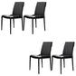 Leather Dining Side Chair Upholstered Side Chair for Kitchen Black 4 Piece Set Clearhalo 'Dining Chairs' 'Dining Tables & Seating' 'dining_chair' 'furn' 'furn_dining_chair' 'Furniture' 'Kitchen & Dining Furniture' 5394640