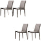 Leather Dining Side Chair Upholstered Side Chair for Kitchen Light Gray 4 Piece Set Clearhalo 'Dining Chairs' 'Dining Tables & Seating' 'dining_chair' 'furn' 'furn_dining_chair' 'Furniture' 'Kitchen & Dining Furniture' 5394648