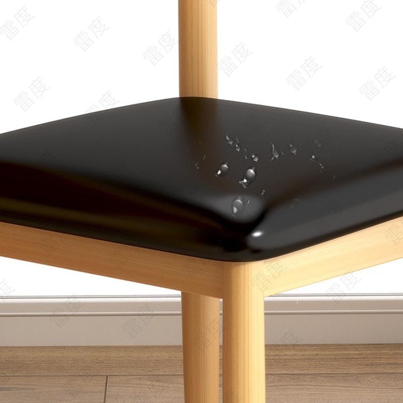 Silla de comedor de lino contemporánea muebles laterales de comedor abiertos en acabado mate para interiores