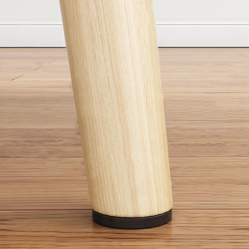 Silla de comedor de lino contemporánea muebles laterales de comedor abiertos en acabado mate para interiores