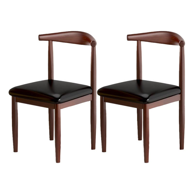 Silla de comedor de lino contemporánea muebles laterales de comedor abiertos en acabado mate para interiores