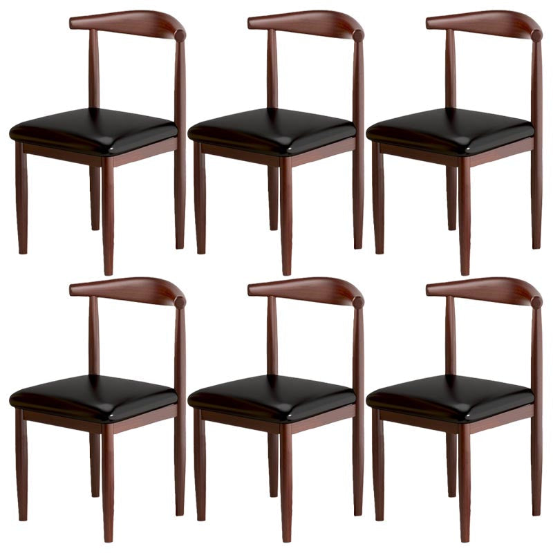 Silla de comedor de lino contemporánea muebles laterales de comedor abiertos en acabado mate para interiores