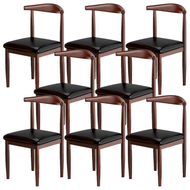 Silla de comedor de lino contemporánea muebles laterales de comedor abiertos en acabado mate para interiores