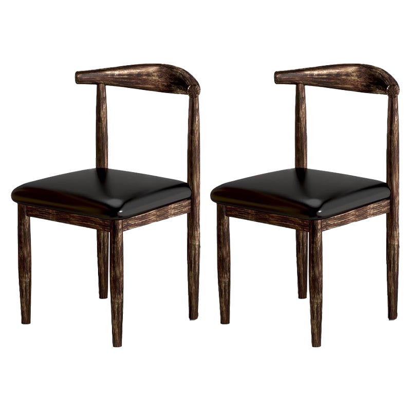 Silla de comedor de lino contemporánea muebles laterales de comedor abiertos en acabado mate para interiores