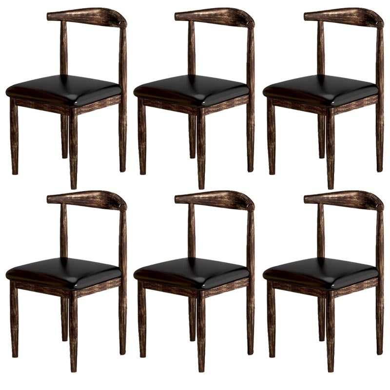 Silla de comedor de lino contemporánea muebles laterales de comedor abiertos en acabado mate para interiores