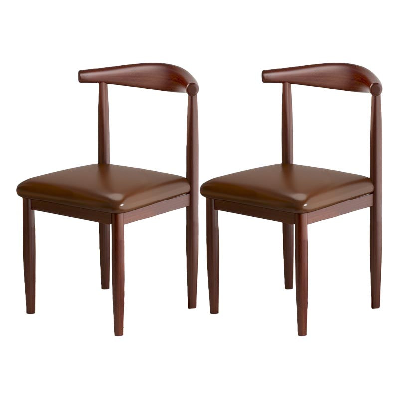 Silla de comedor de lino contemporánea muebles laterales de comedor abiertos en acabado mate para interiores