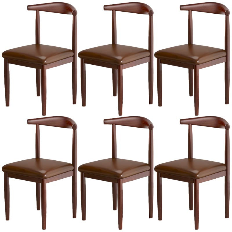 Silla de comedor de lino contemporánea muebles laterales de comedor abiertos en acabado mate para interiores