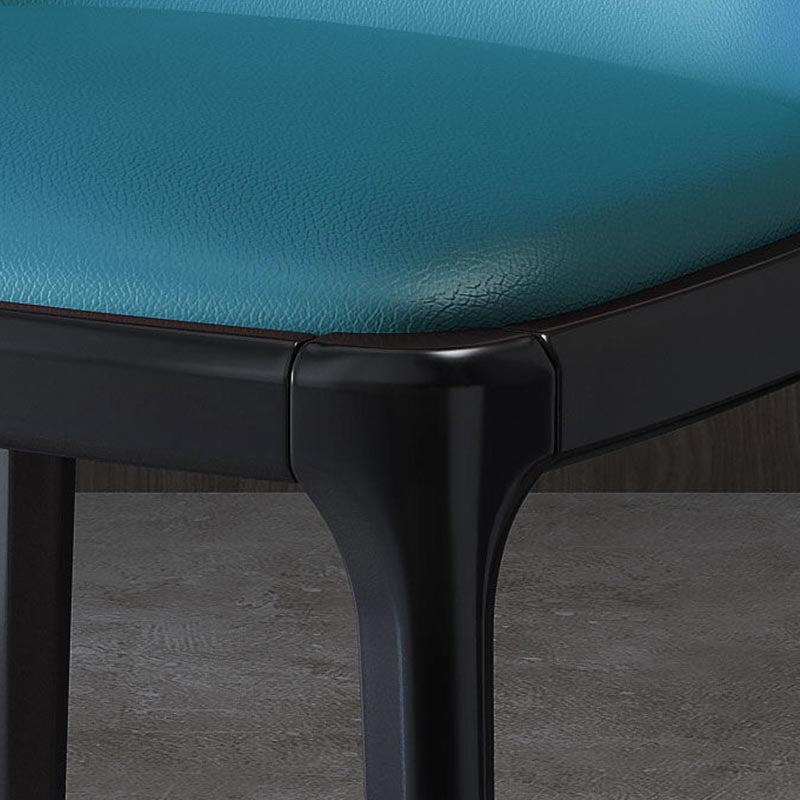 Silla de silla de comedor de cuero glamoroso en acabado mate para casa