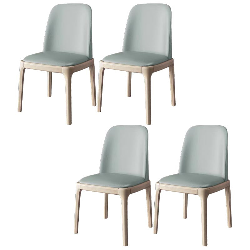 Silla de silla de comedor de cuero glamoroso en acabado mate para casa