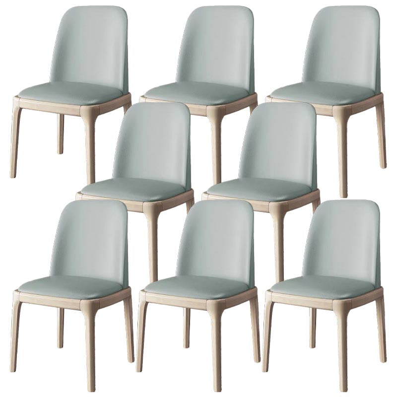 Silla de silla de comedor de cuero glamoroso en acabado mate para casa