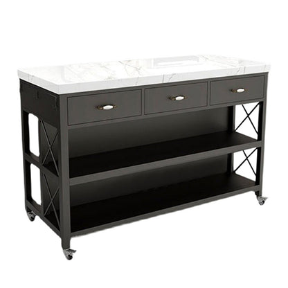 Rolling Industrial Kitchen Island Table Stone Kitchen Island Table