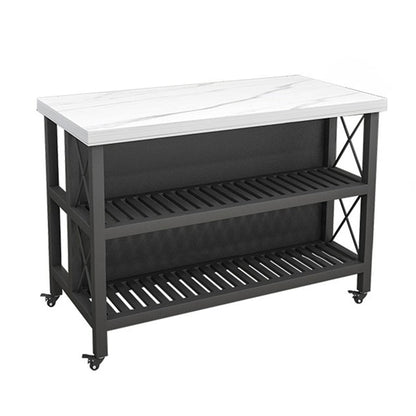Rolling Contemporary Kitchen Island Stone Kitchen Island Table