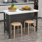 Rolling Contemporary Kitchen Island Stone Kitchen Island Table