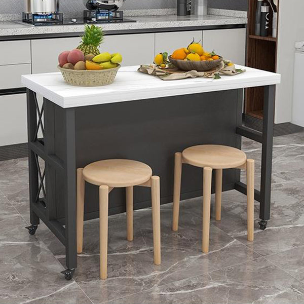 Rolling Contemporary Kitchen Island Stone Kitchen Island Table