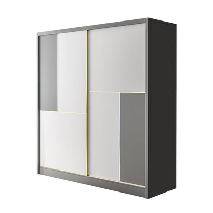 Contemporary Storage Cabinet Sliding Wardrobe Cabinet for Bedroom