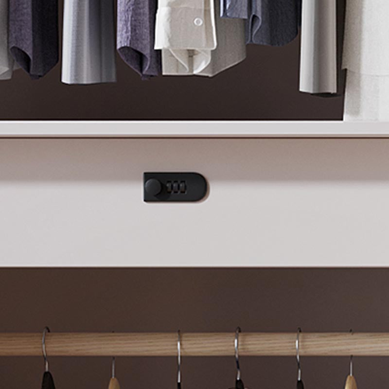 Gabinete de almacenamiento de dormitorio con gabinete moderno de madera fabricada con puerta con bisagras