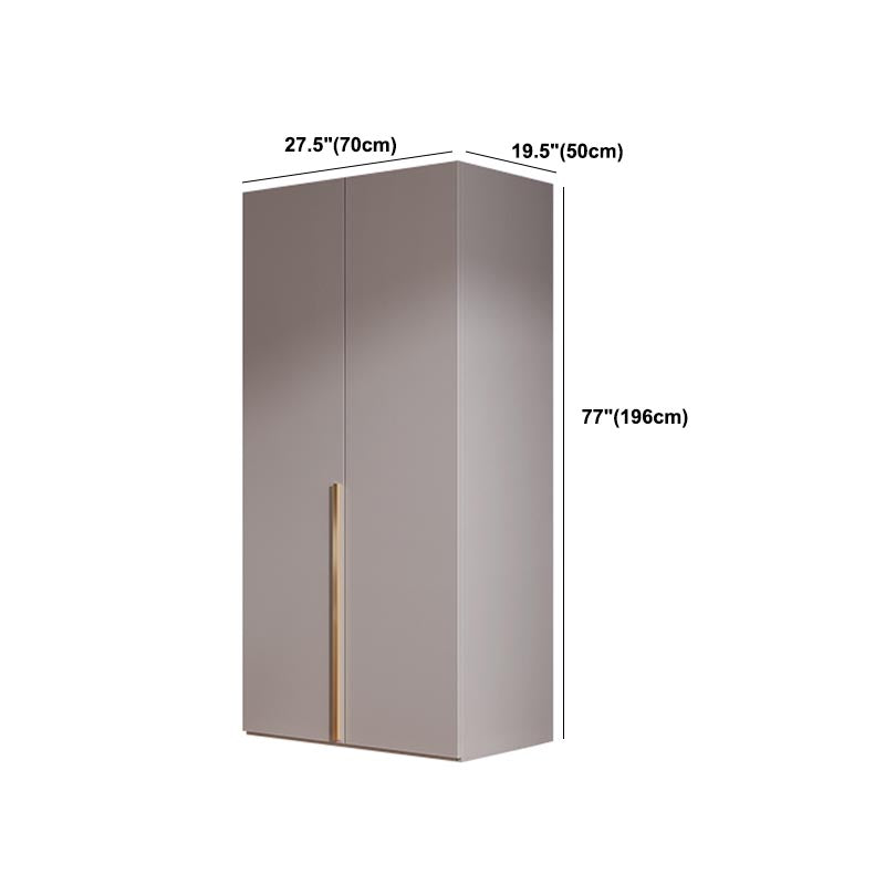 Bedroom Storage Cabinet with Hinged Door Manufactured Wood Modern Cabinet
