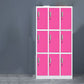 Contemporary Wardrobe 6-Door Metal Wardrobe Closet, 35.43" D x 16.53" W x 70.87" H