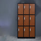 Contemporary Wardrobe 6-Door Metal Wardrobe Closet, 35.43" D x 16.53" W x 70.87" H