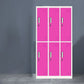 Contemporary Wardrobe 6-Door Metal Wardrobe Closet, 35.43" D x 16.53" W x 70.87" H